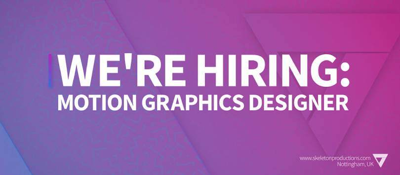 Motion Graphics Designer Job Nottingham